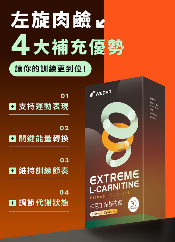 WEDAR薇達 卡尼丁左旋肉鹼(30顆/盒)