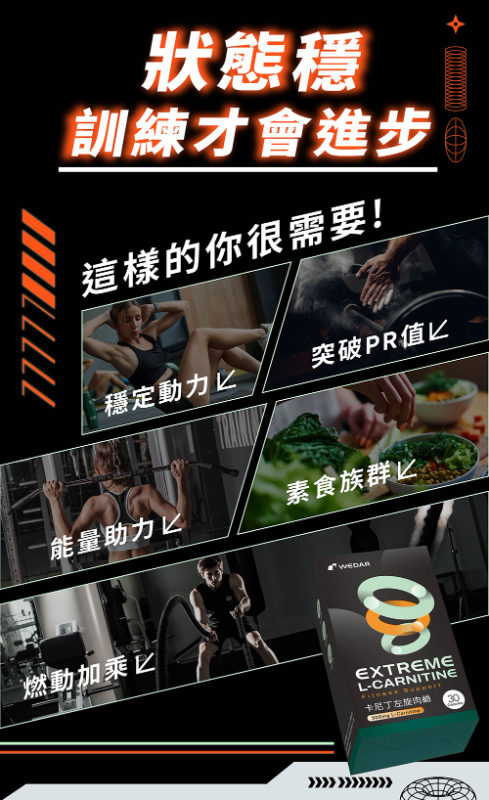 WEDAR薇達 卡尼丁左旋肉鹼(30顆/盒)