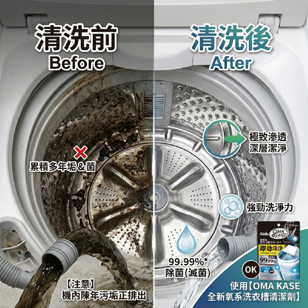 OMA KASE超快速洗衣機滾筒清潔劑(120g)