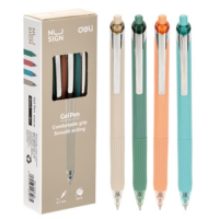 得力Deli NU SIGN金夾中性筆 混桿黑芯/藍芯 0.7mm 2款任選