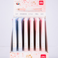 得力Deli 櫻花系四色原子筆(0.7mm)
