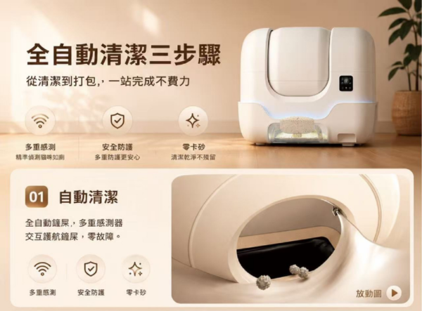 艾寵聯萌 全自動智能貓砂機